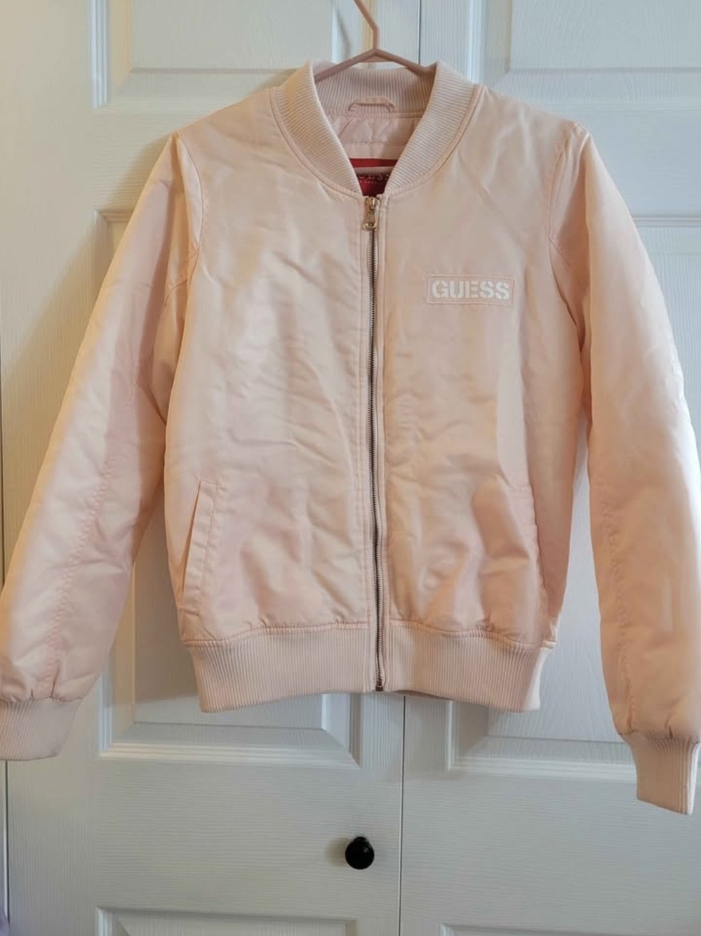 GUESS Light Pink Bomber Jacket